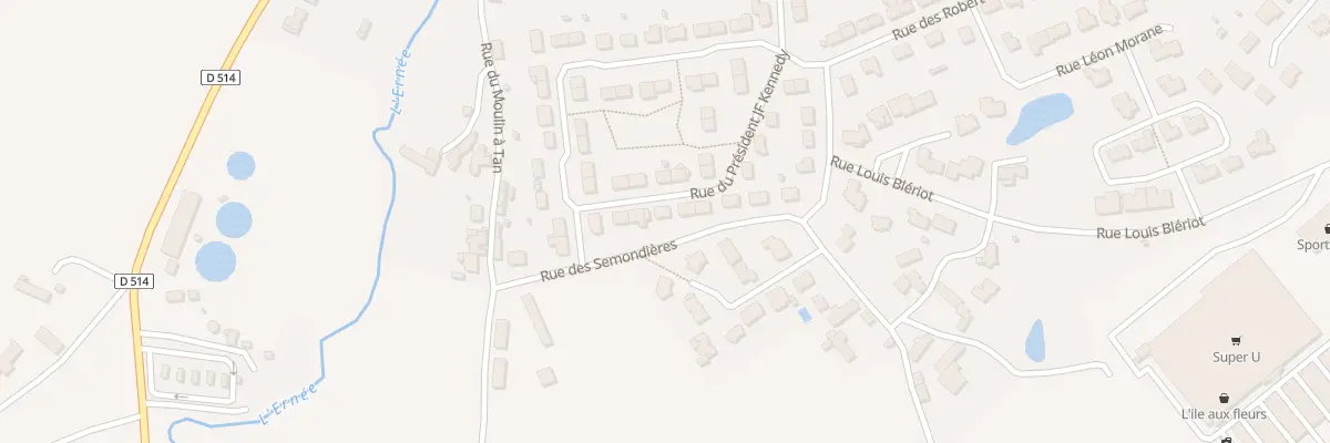 Plan du 17 Rue JF-Kennedy à Ernée