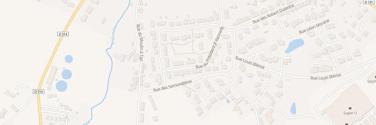 Plan du 16 Rue JF-Kennedy à Ernée