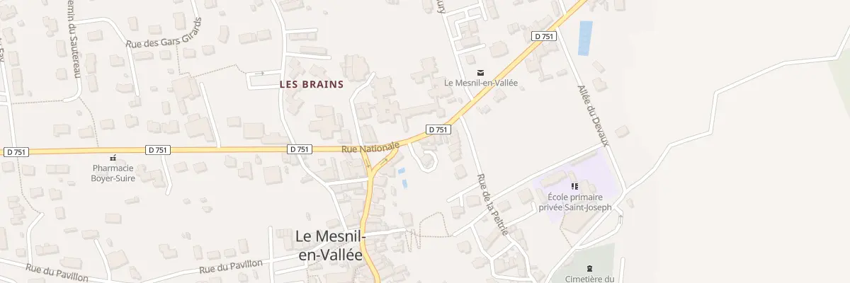 Plan du 44 Rue Nationale (Mesnil Vallee) à Mauges-sur-Loire