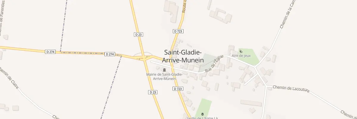 Plan du 1 Rue de l’Eglise à Saint-Gladie-Arrive-Munein