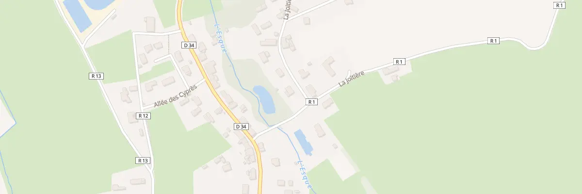 Plan de la Rue de la Joitière à Cerisy-la-Forêt
