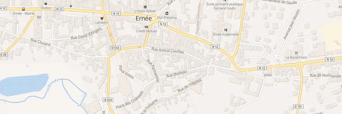 Plan du 31 Rue Amiral Courbet à Ernée