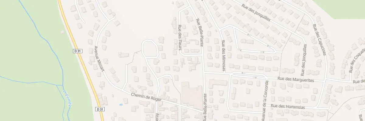 Plan du 3 Rue des Fleurs à Ernée