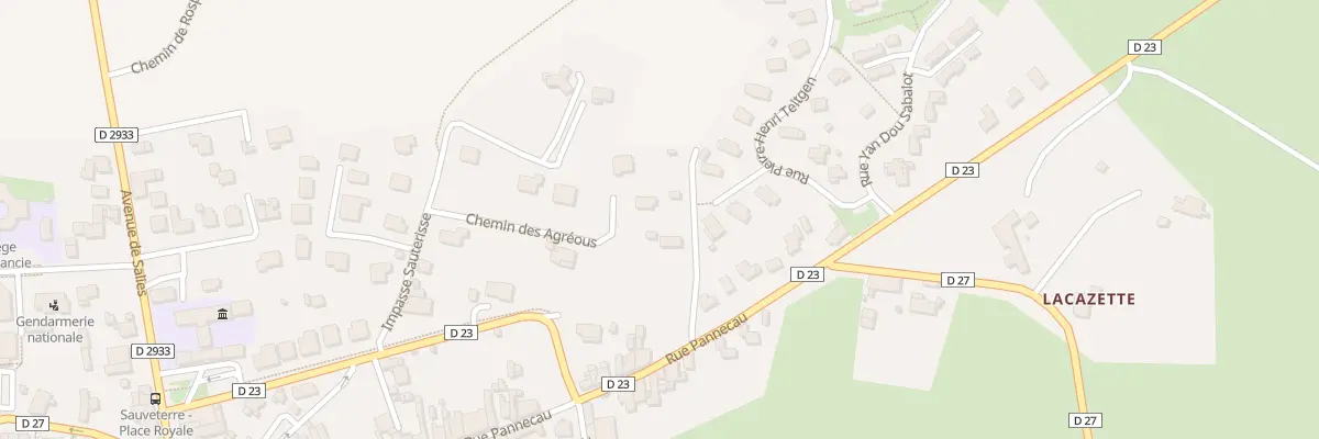 Plan du 8 Che des Agreous à Sauveterre-de-Béarn