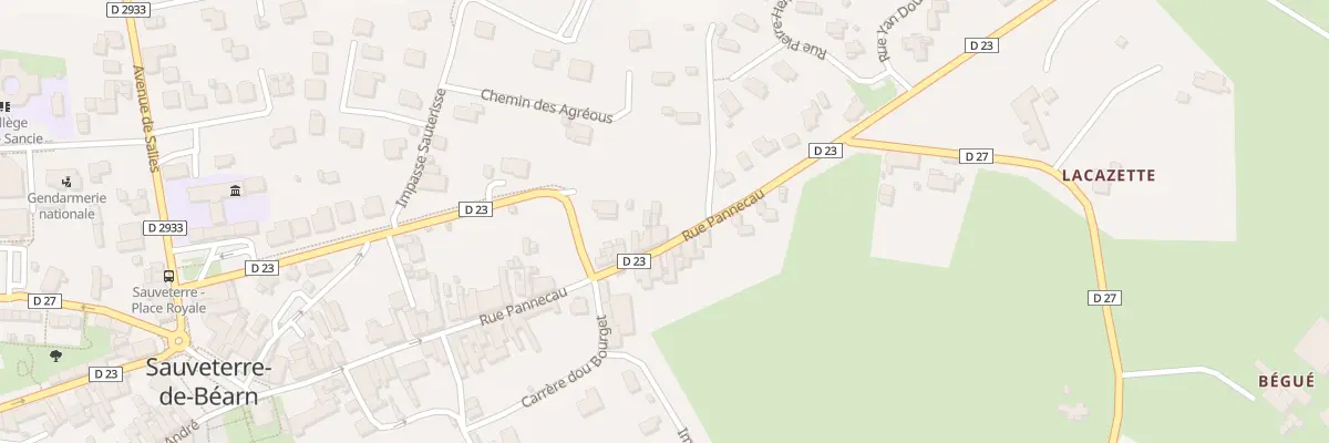 Plan du 47 Rue Pannecau à Sauveterre-de-Béarn