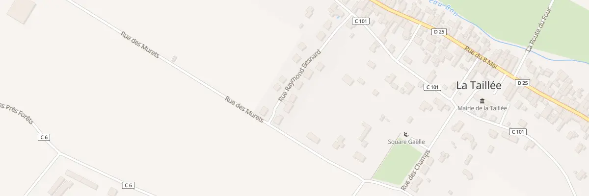 Plan du 12 Rue Raymond Besnard à La Taillée