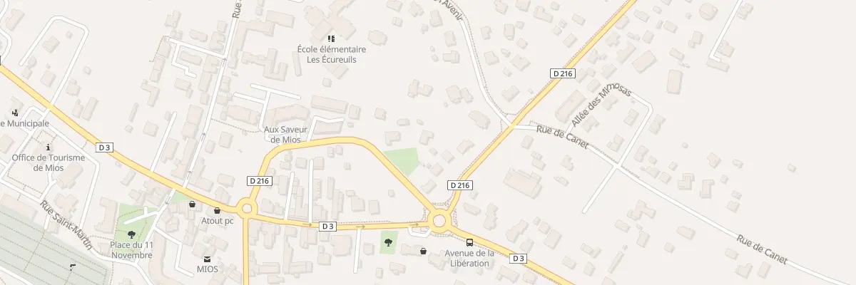 Plan du 9 Rue des Navarries à Mios