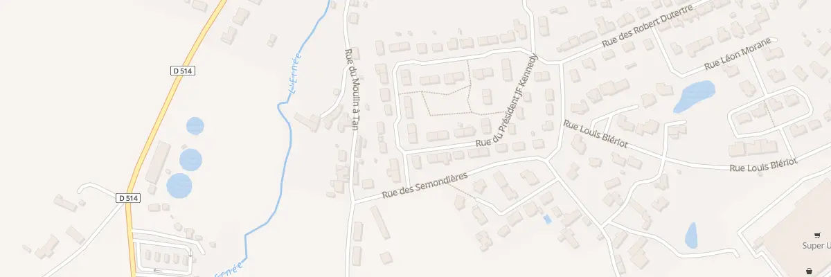 Plan du 22 Rue JF-Kennedy à Ernée