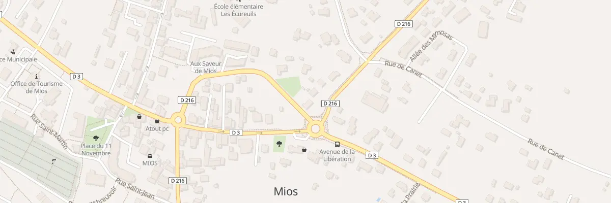 Plan du 1 Rue des Navarries à Mios