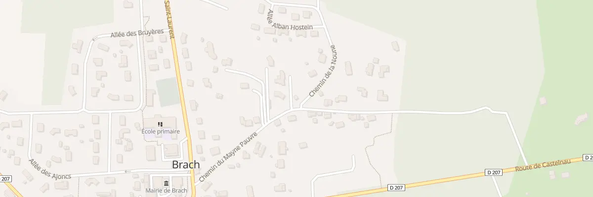 Plan du 1 Che de la Noune à Brach
