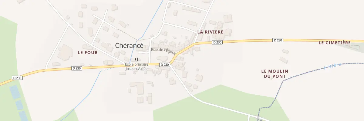 Plan du 33 Rue Principale à Chérancé