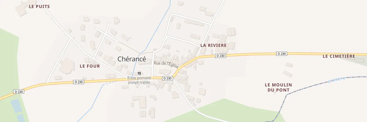 Plan du 7 Rue Principale à Chérancé