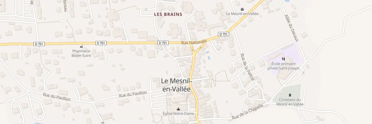 Plan du 2 Rue de l’Ecole (Mesnil-Vallee) à Mauges-sur-Loire