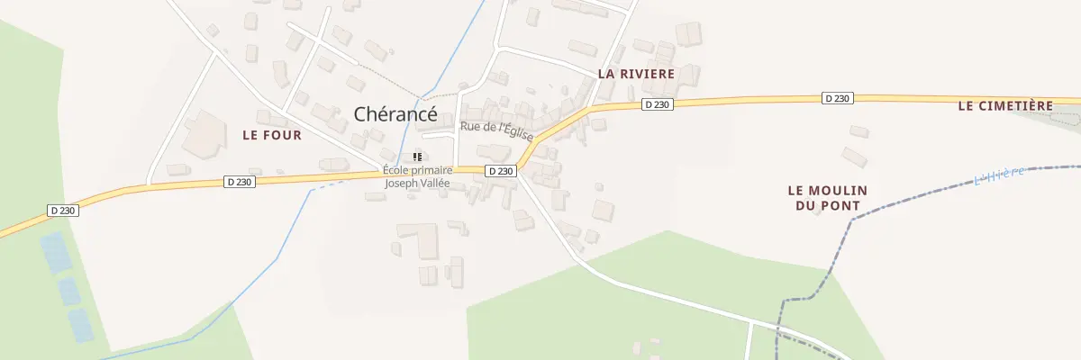 Plan du 32 Rte de Châtelais à Chérancé