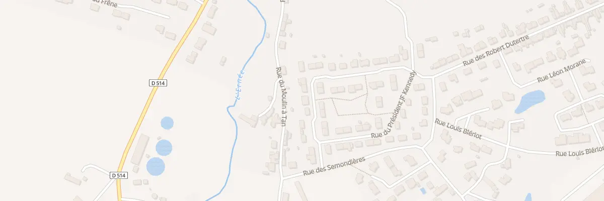 Plan du 33 Rue JF-Kennedy à Ernée