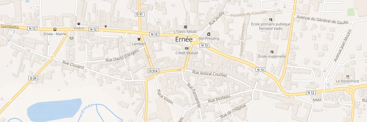 Plan du 5 Rue du Général Buchet à Ernée