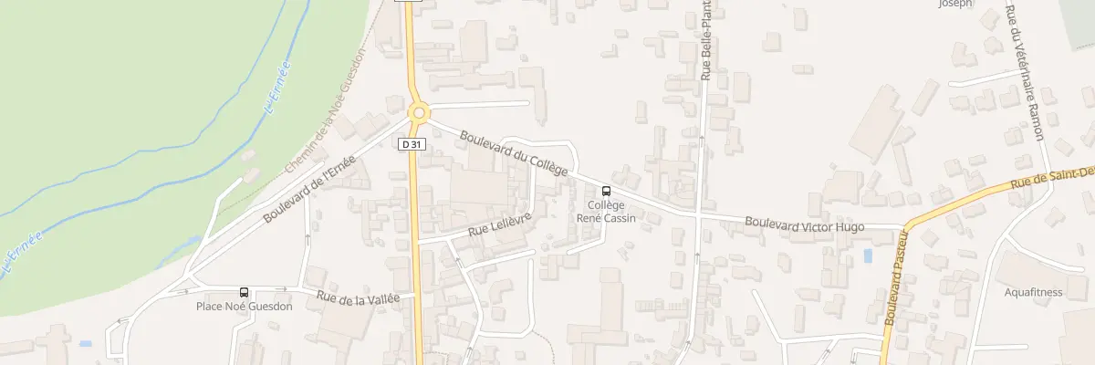 Plan du 16 Rue Lelièvre à Ernée