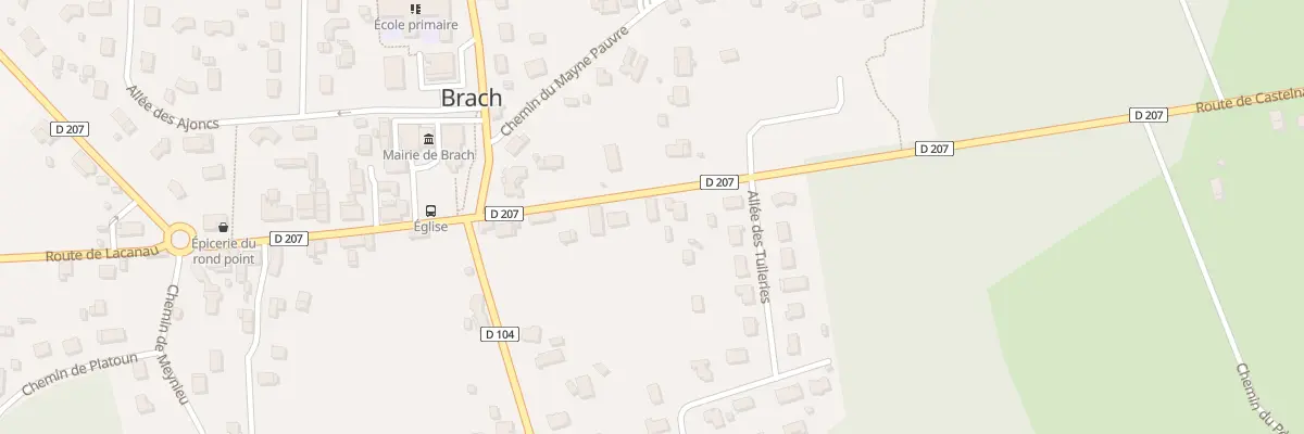 Plan du 13 Rte de Castelnau à Brach