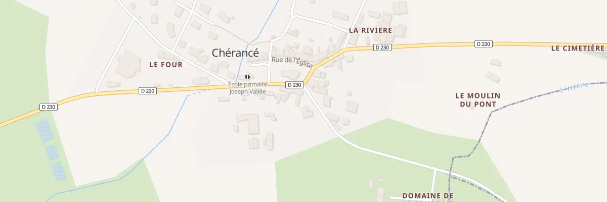 Plan du 29 Rte de Châtelais à Chérancé