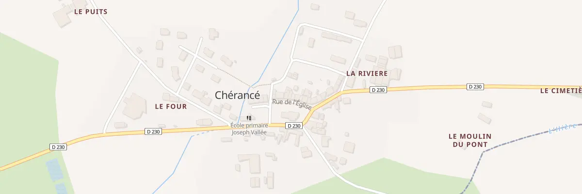 Plan du 14 Rue des Ecoles à Chérancé