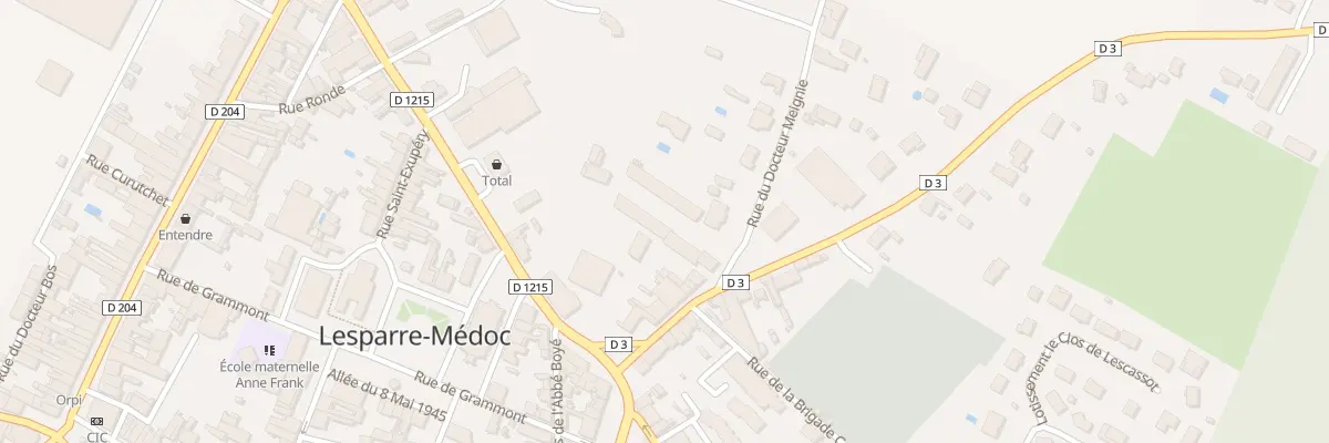 Plan du 15 Rue Jean Mermoz à Lesparre-Médoc