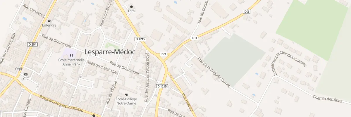 Plan du 4 Rue Jean Mermoz à Lesparre-Médoc