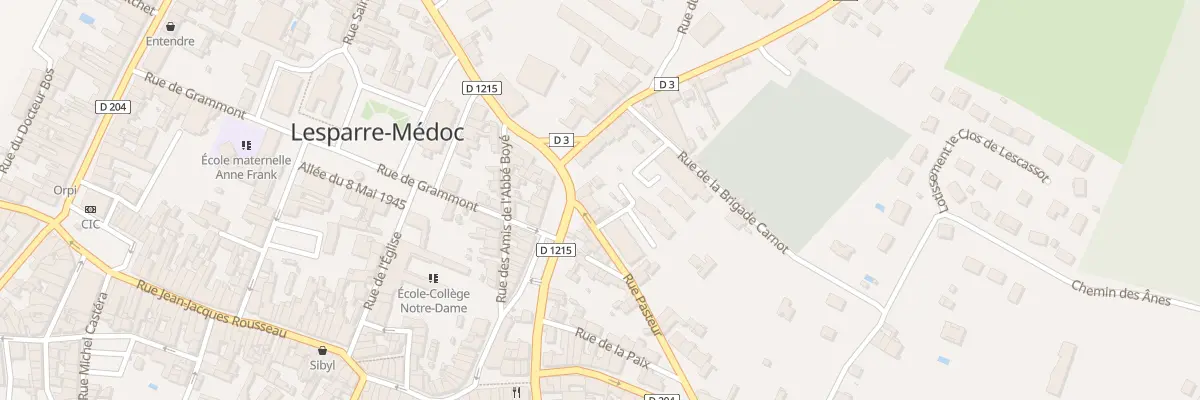 Plan du 1 Rue Pasteur à Lesparre-Médoc