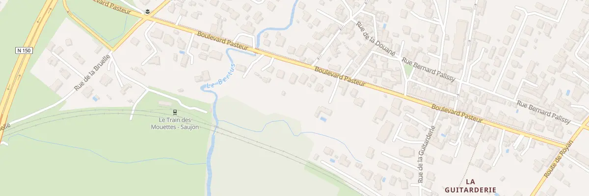 Plan du 45 Bd Pasteur à Saujon