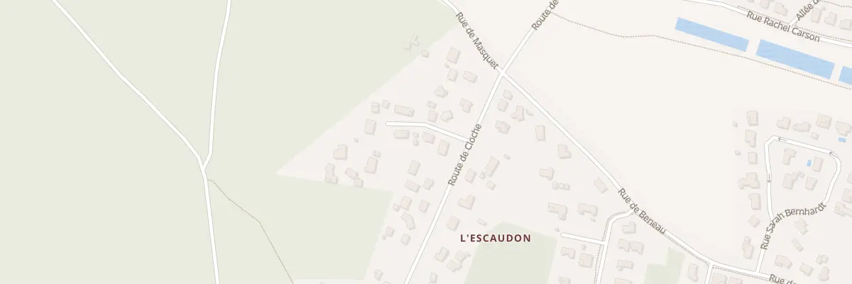 Plan du 23B Rte de Cloche à Mios