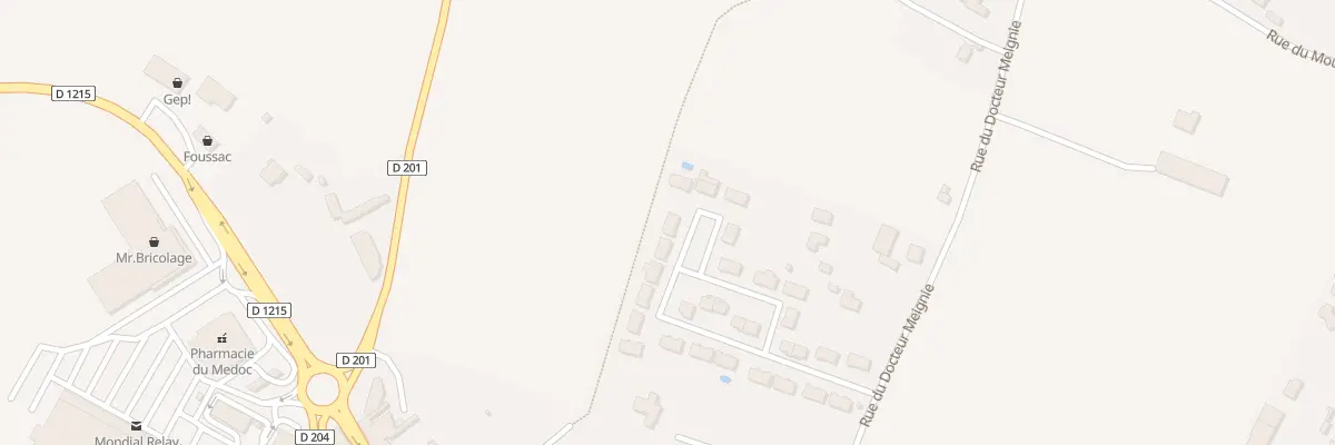 Plan du 13 Rue Abbe Pierre à Lesparre-Médoc