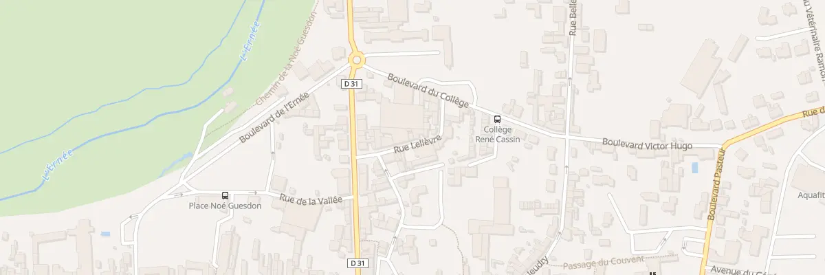 Plan du 3B Rue Lelièvre à Ernée