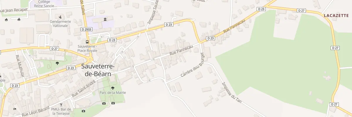 Plan du 24B Rue Pannecau à Sauveterre-de-Béarn