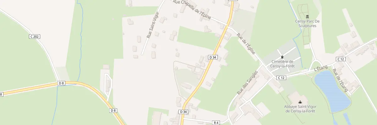 Plan du 29 Av Deuxieme Div Indian Head à Cerisy-la-Forêt