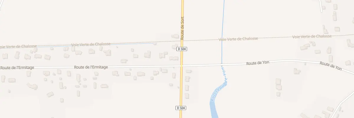 Plan de Rte de l’Ermitage à Hinx