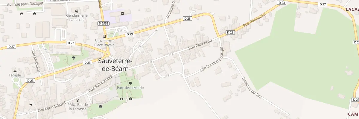 Plan du 2 Che Prat à Sauveterre-de-Béarn