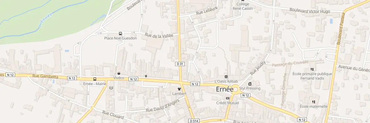 Plan du 12 Av Carnot à Ernée