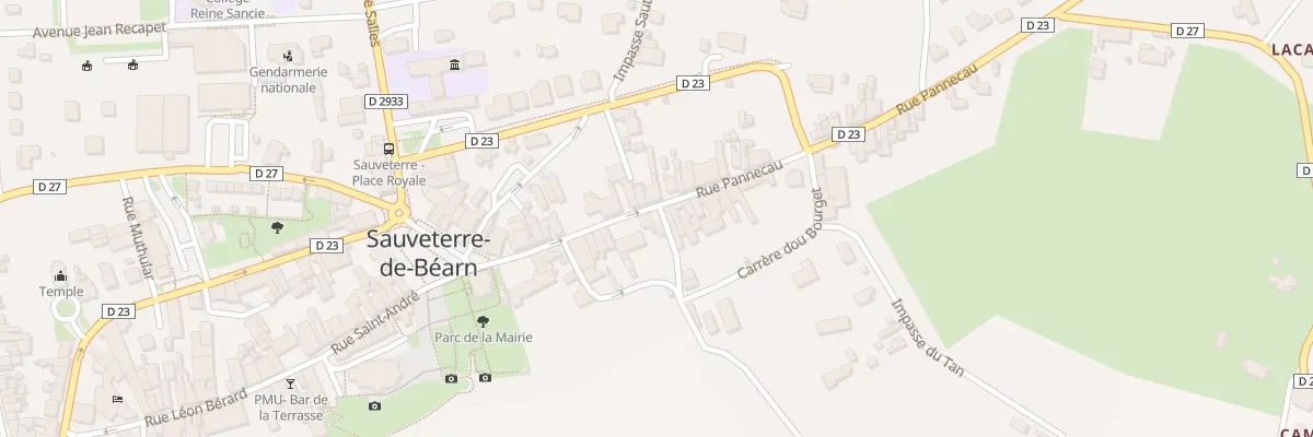 Plan du 16 Rue Pannecau à Sauveterre-de-Béarn