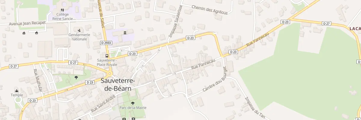 Plan du 21 Rue Pannecau à Sauveterre-de-Béarn