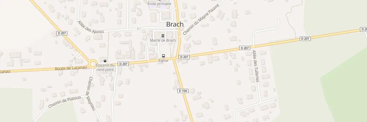 Plan du 3 Rte de Castelnau à Brach