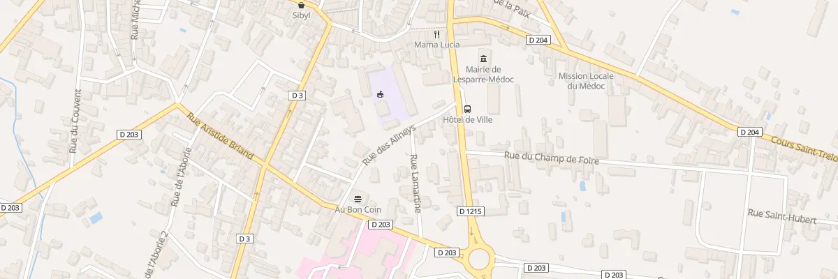 Plan du 11 Rue Lamartine à Lesparre-Médoc