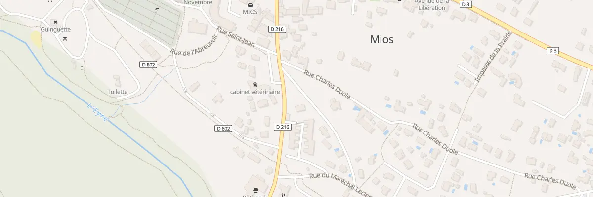 Plan du 23 Av du Val de Leyre à Mios