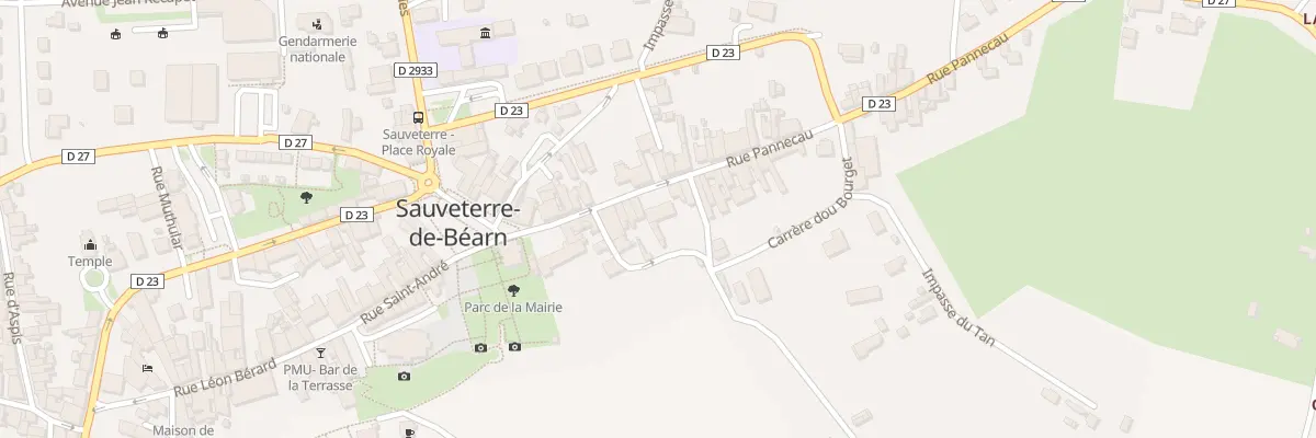 Plan du 12 Rue Pannecau à Sauveterre-de-Béarn