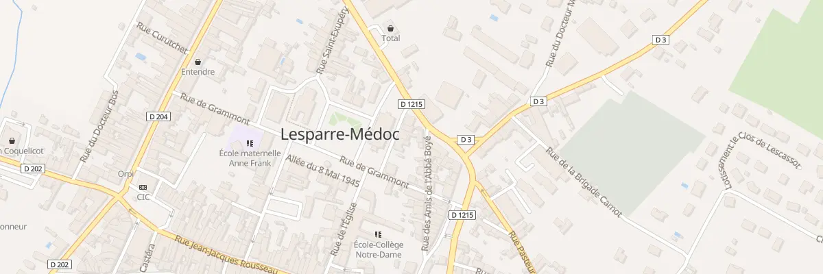 Plan du 8 Rue de L’Abbe Boye à Lesparre-Médoc