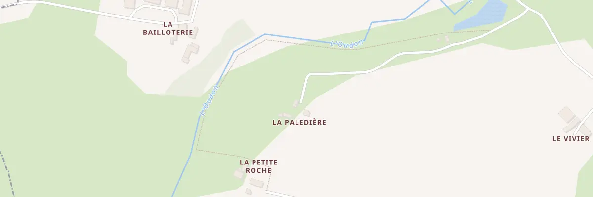 Plan du 1000 Che de la Paledière à La Chapelle-Craonnaise