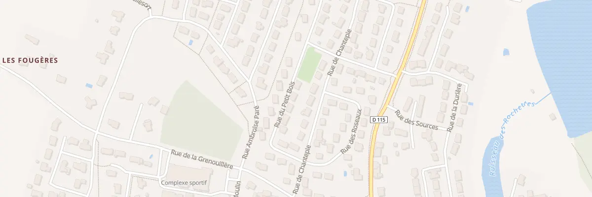 Plan du 12 Rue du Petit Bois à Loiron-Ruillé