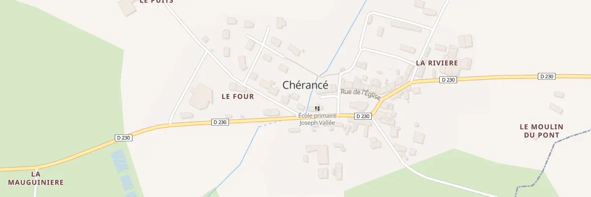 Plan du 21 Rte de Craon à Chérancé