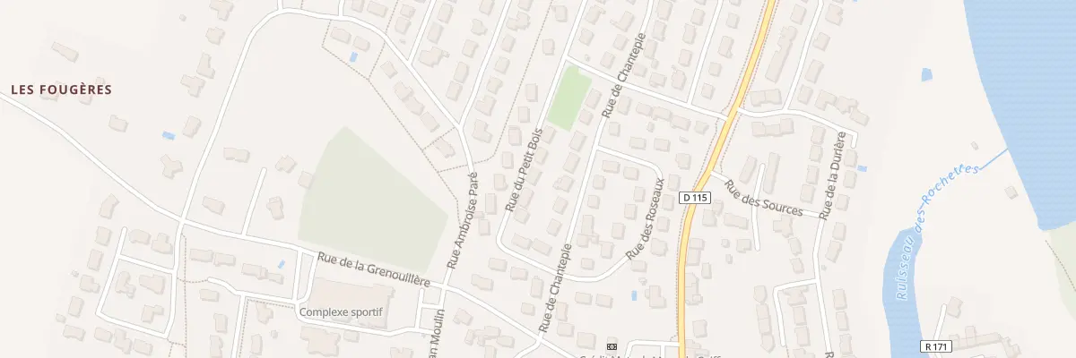 Plan du 10 Rue du Petit Bois à Loiron-Ruillé