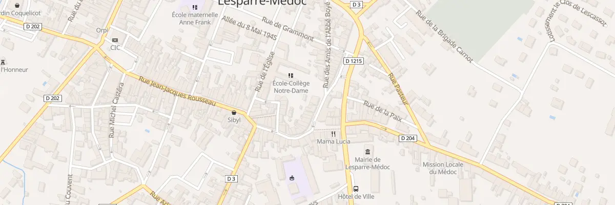 Plan du 7 Rue Rene Roque à Lesparre-Médoc