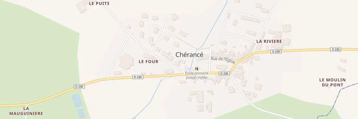 Plan du 22 Rte de Craon à Chérancé