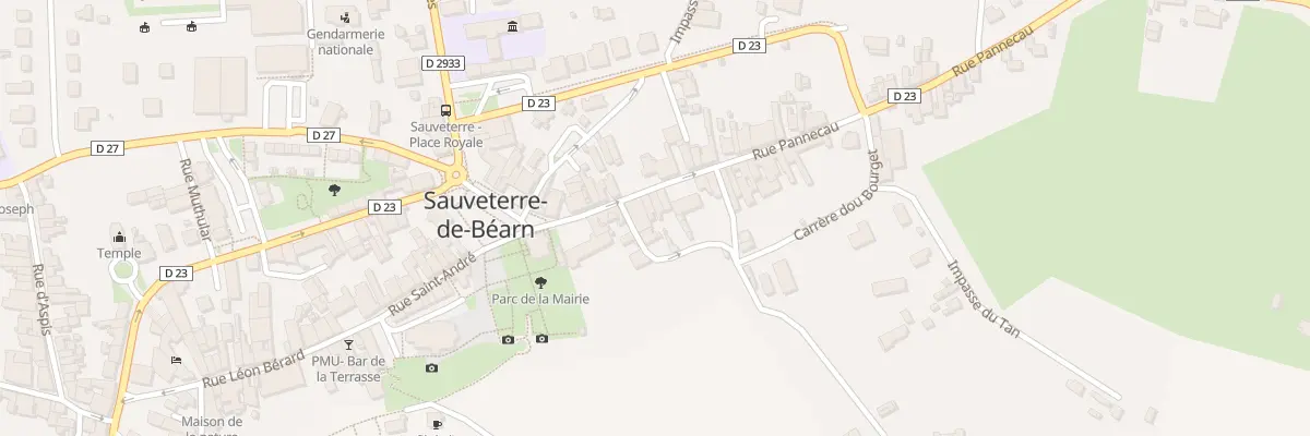 Plan du 9206 Rue Pannecau à Sauveterre-de-Béarn
